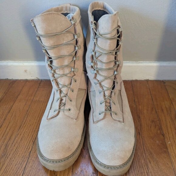 Bates Goretex Tan Military e30500A boots, 13.5 R